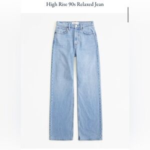 Abercrombie high rise 90s relaxed Jean